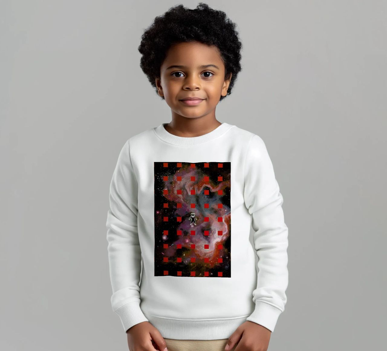 Lost In Red felpa bambino da Jared Yamahata