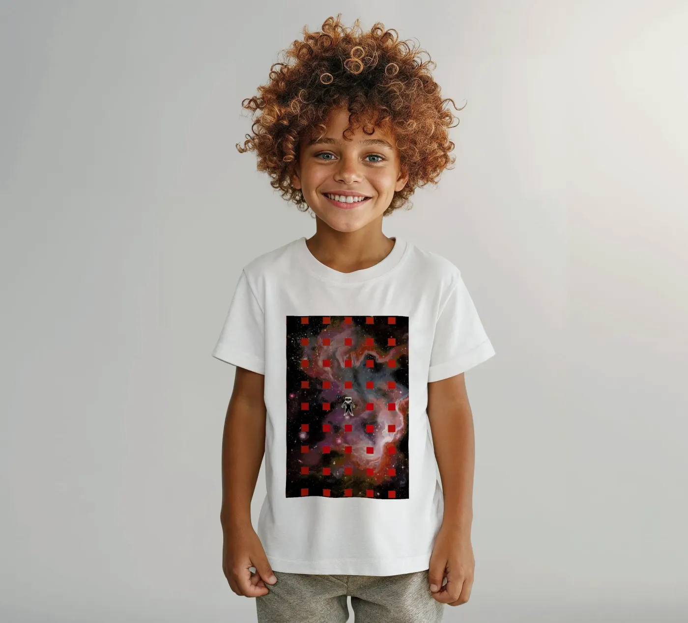Lost In Red t-shirt bambini da Jared Yamahata