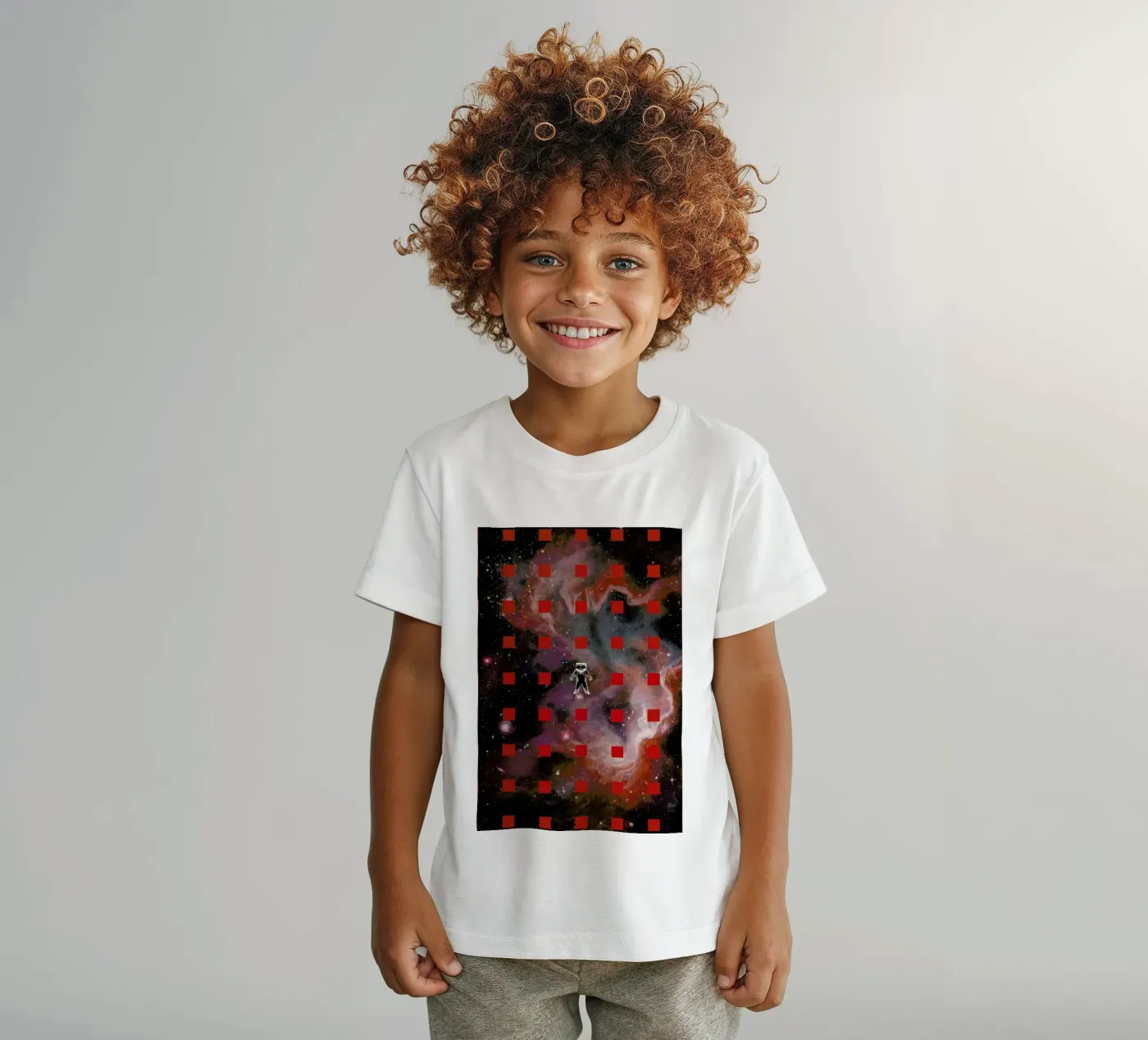 Lost In Red t-shirt bambini da Jared Yamahata