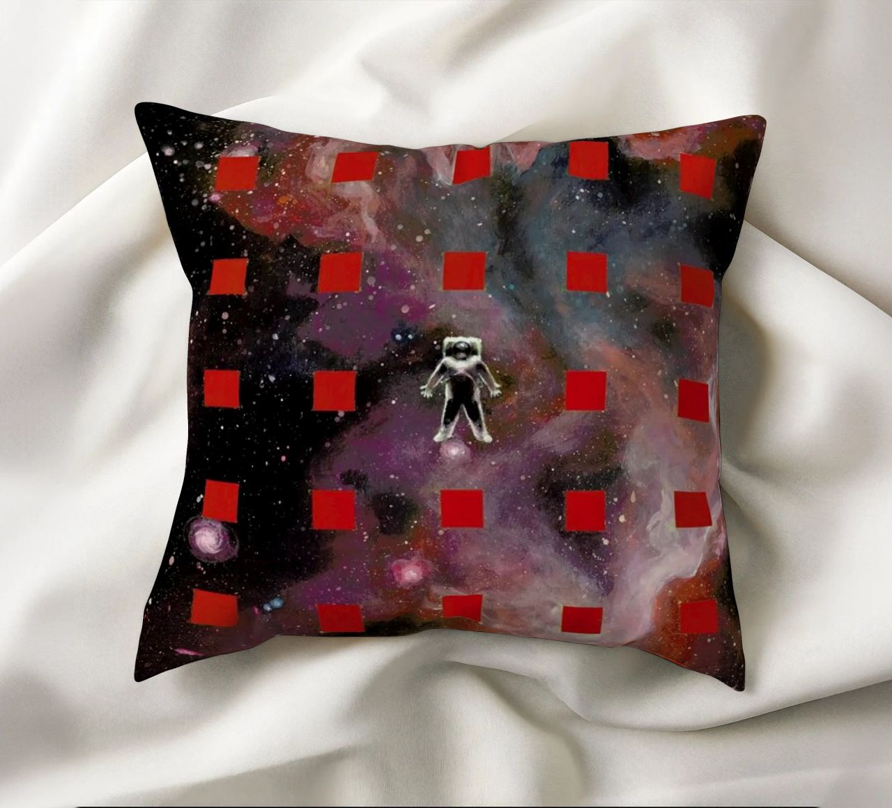 Lost In Red cuscino da Jared Yamahata
