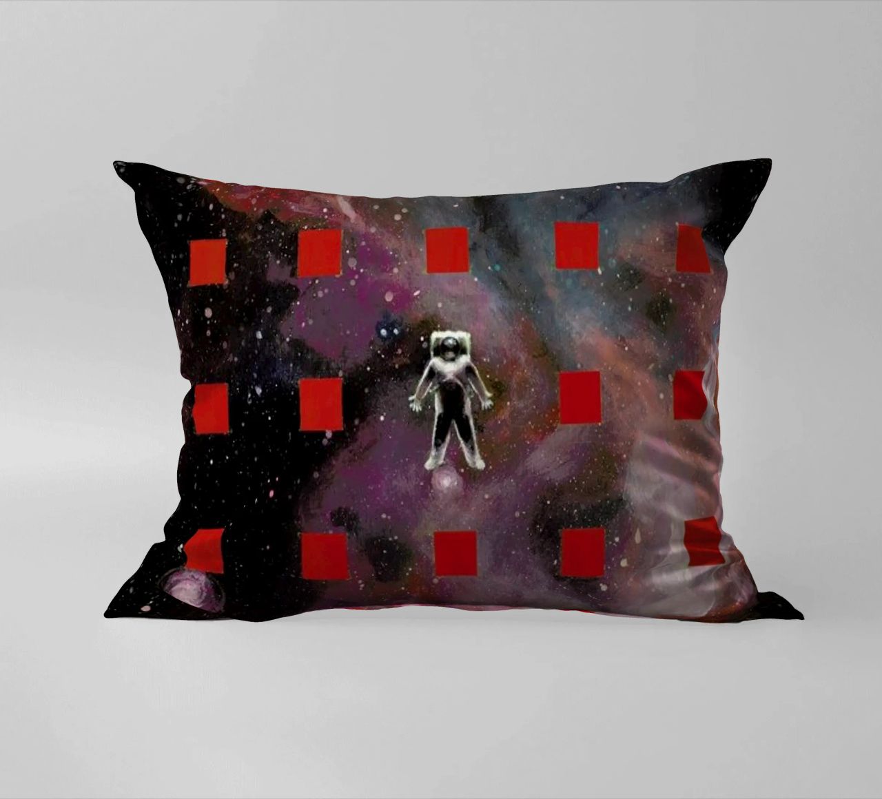 Lost In Red cuscino da Jared Yamahata