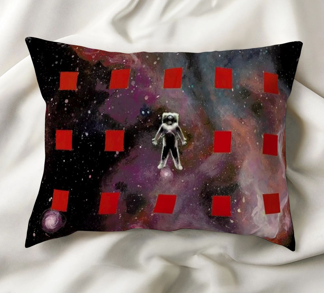 Lost In Red cuscino da Jared Yamahata