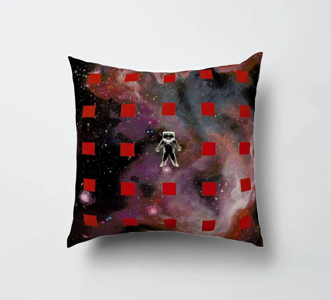 Lost In Red cuscino da Jared Yamahata