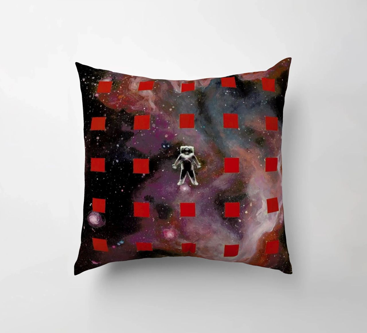 Lost In Red cuscino da Jared Yamahata