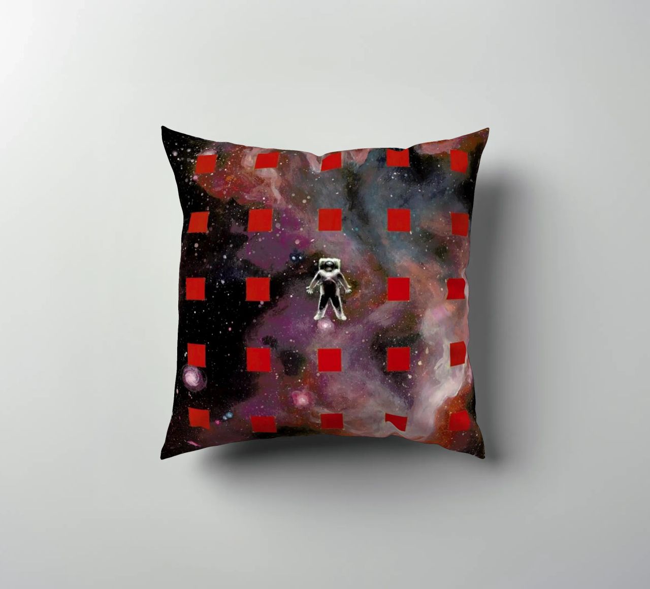 Lost In Red cuscino da Jared Yamahata