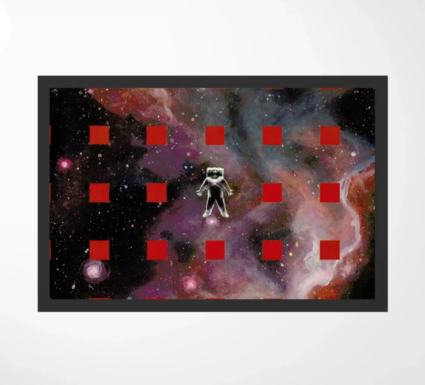 Lost In Red doormat by Jared Yamahata
