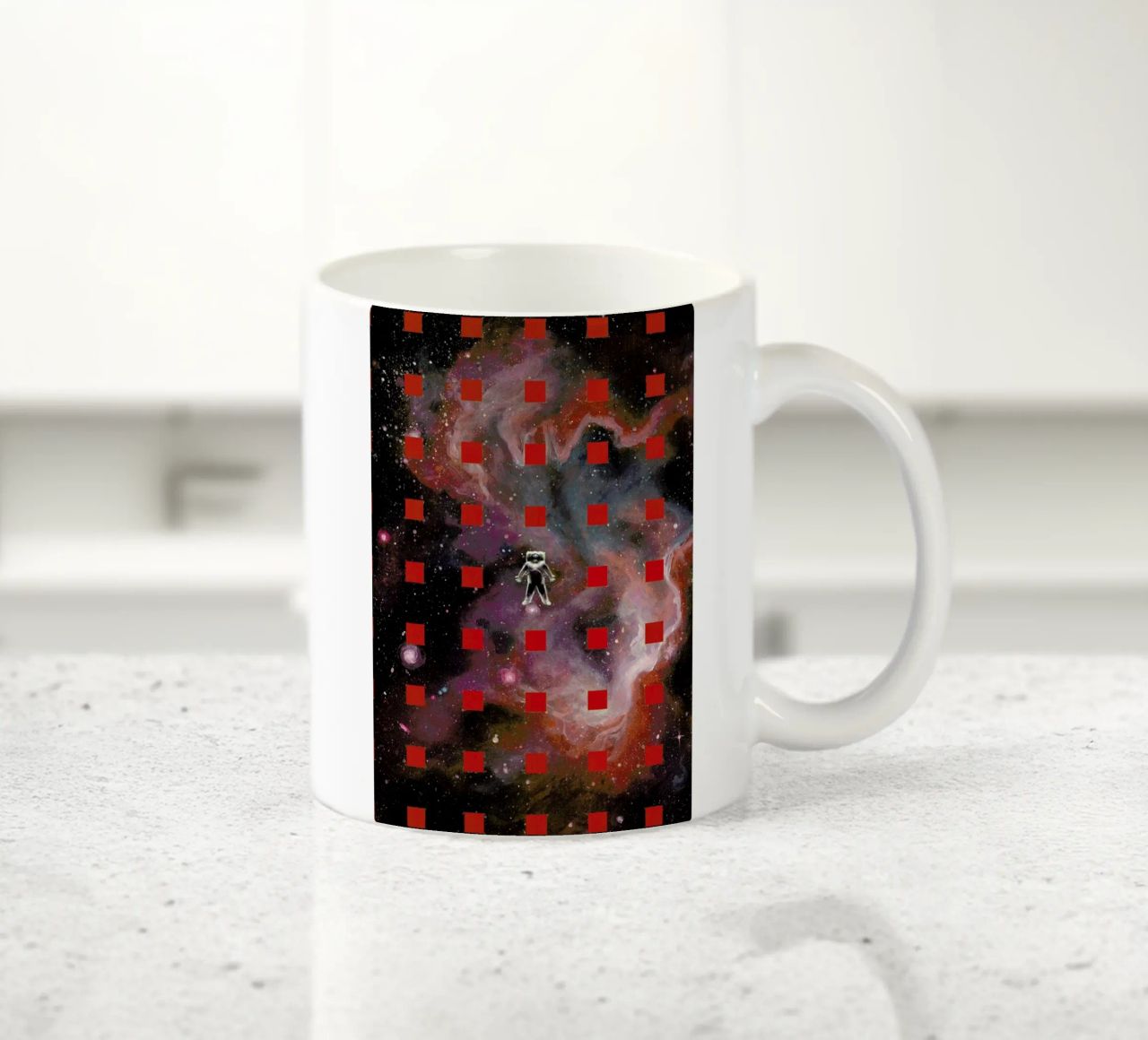 Lost In Red tazza in ceramica da Jared Yamahata