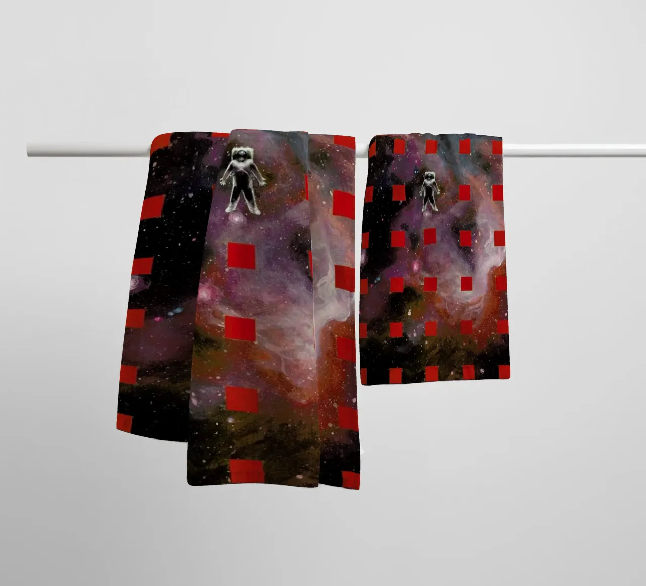 Lost In Red asciugamano da bagno da Jared Yamahata