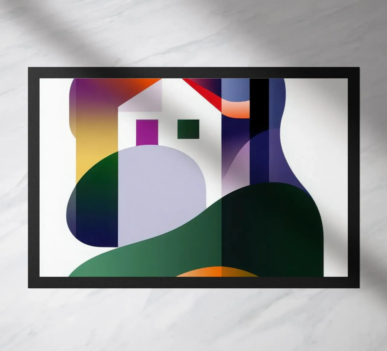 Paesaggio colorato zerbino da Geometric
