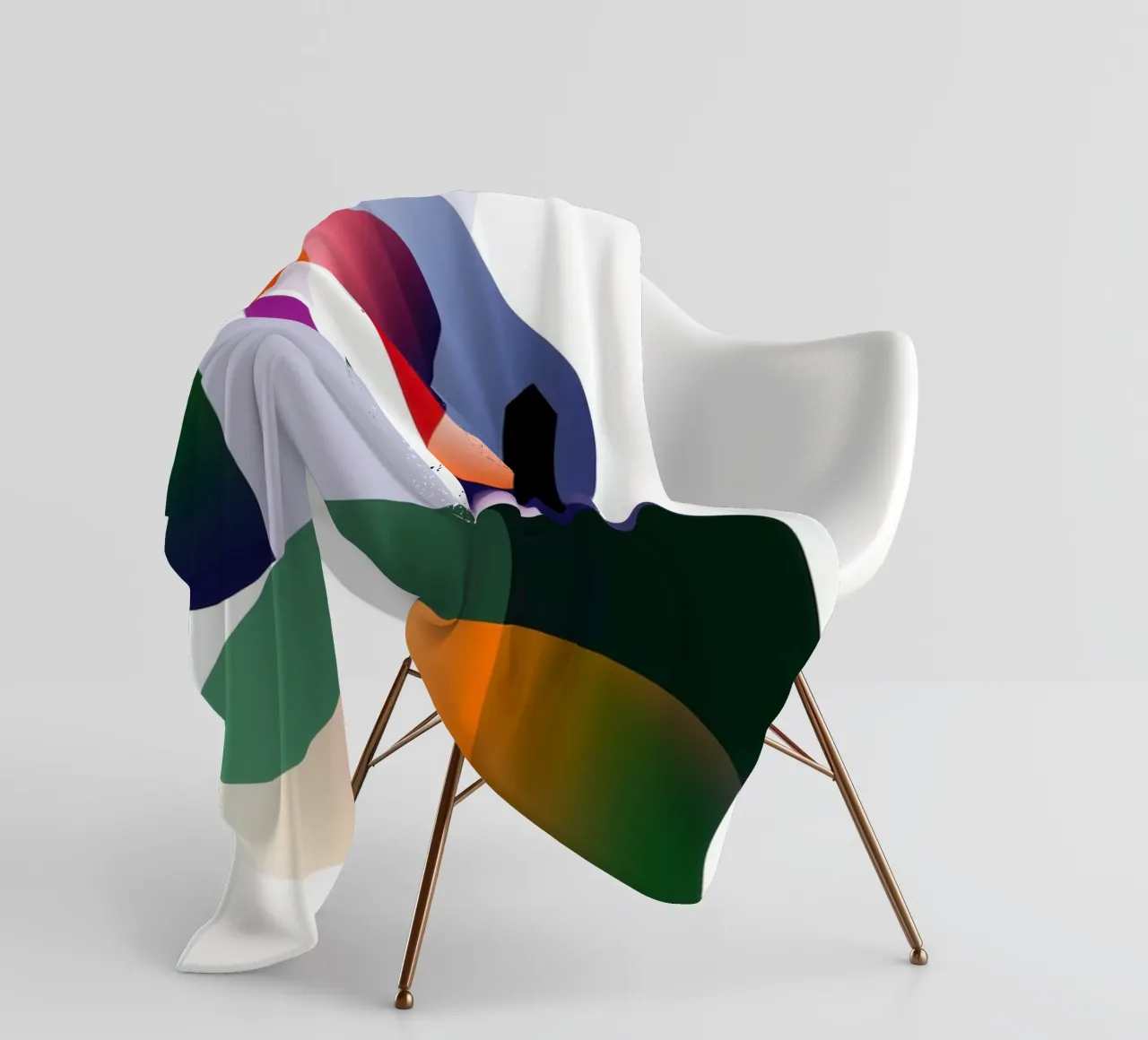 Paesaggio colorato coperta in pile da Geometric