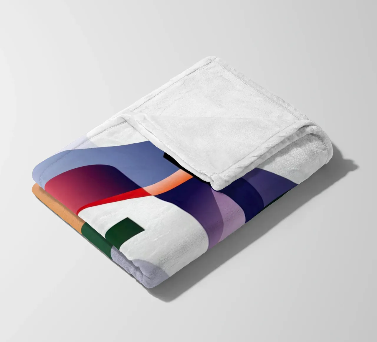 Paesaggio colorato coperta in pile da Geometric