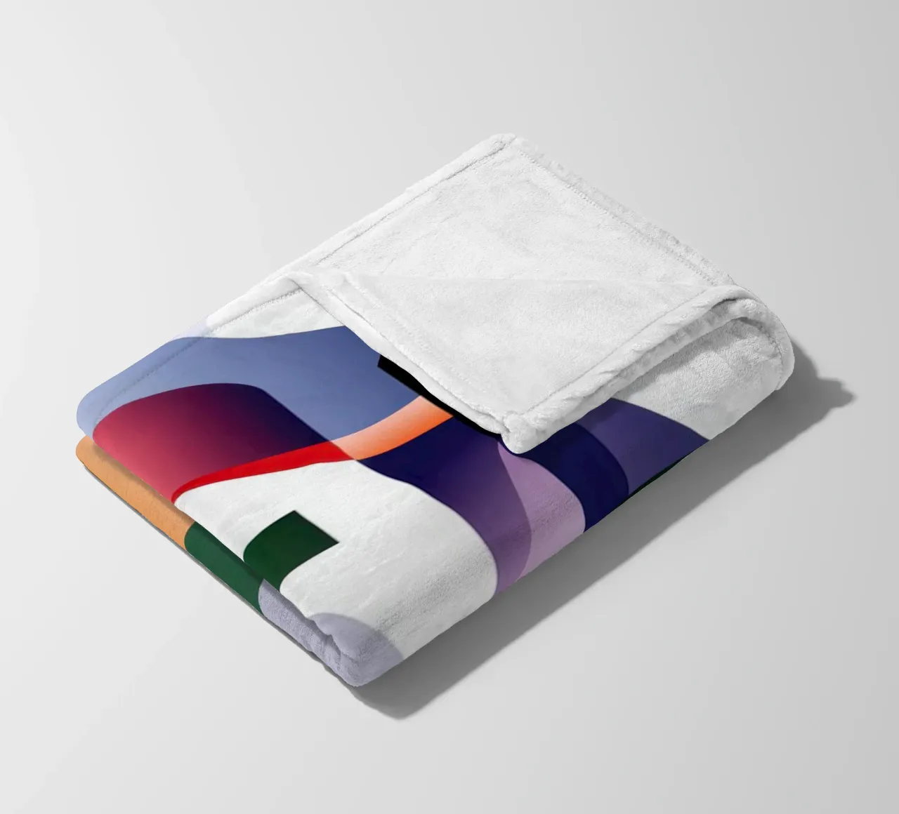 Paesaggio colorato coperta in pile da Geometric