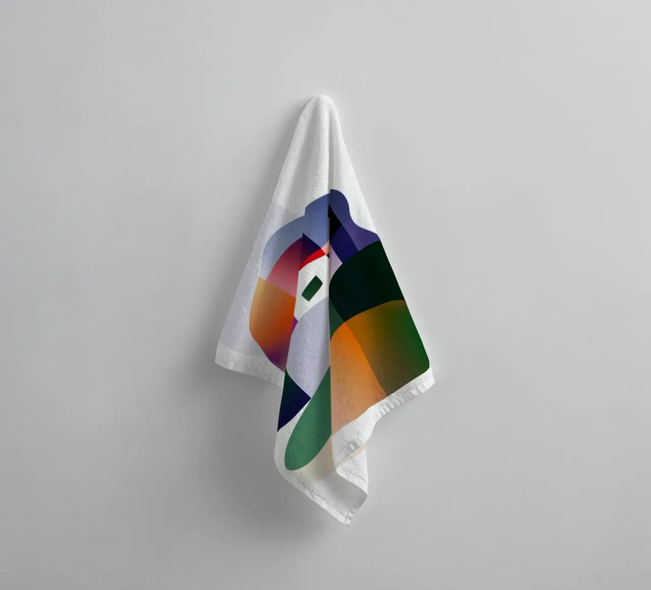 Paesaggio colorato asciugamano da bagno da Geometric