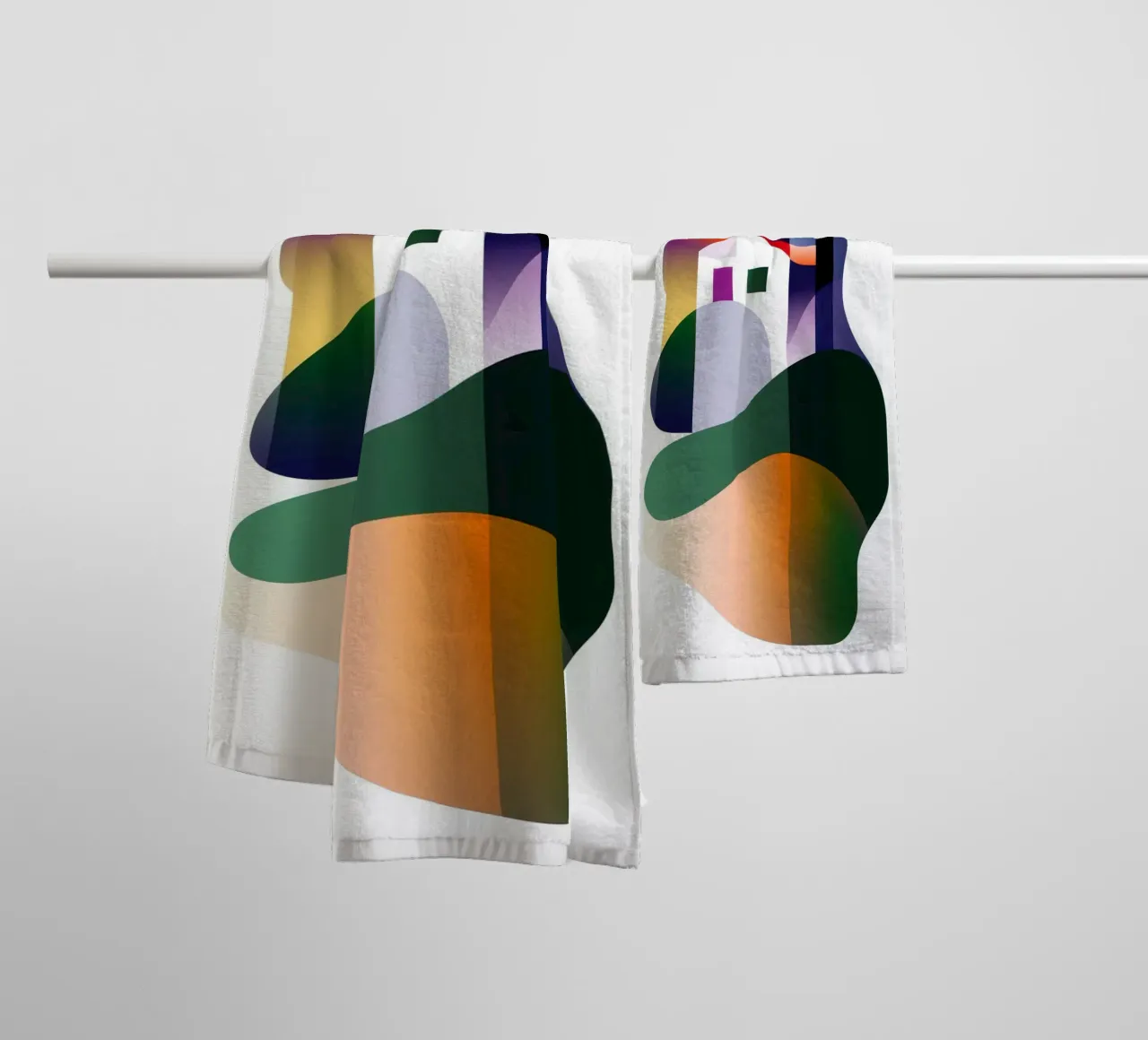 Paesaggio colorato asciugamano da bagno da Geometric