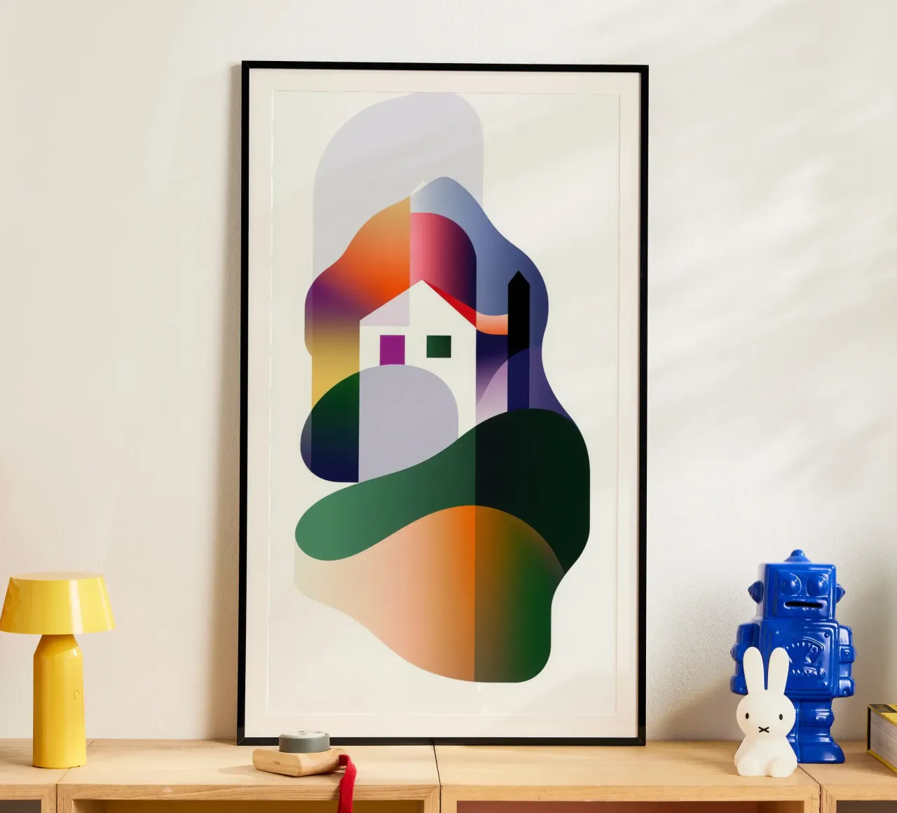Paesaggio colorato carta hahnemühle da Geometric