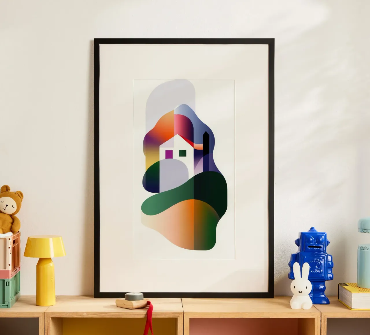 Paesaggio colorato carta hahnemühle da Geometric