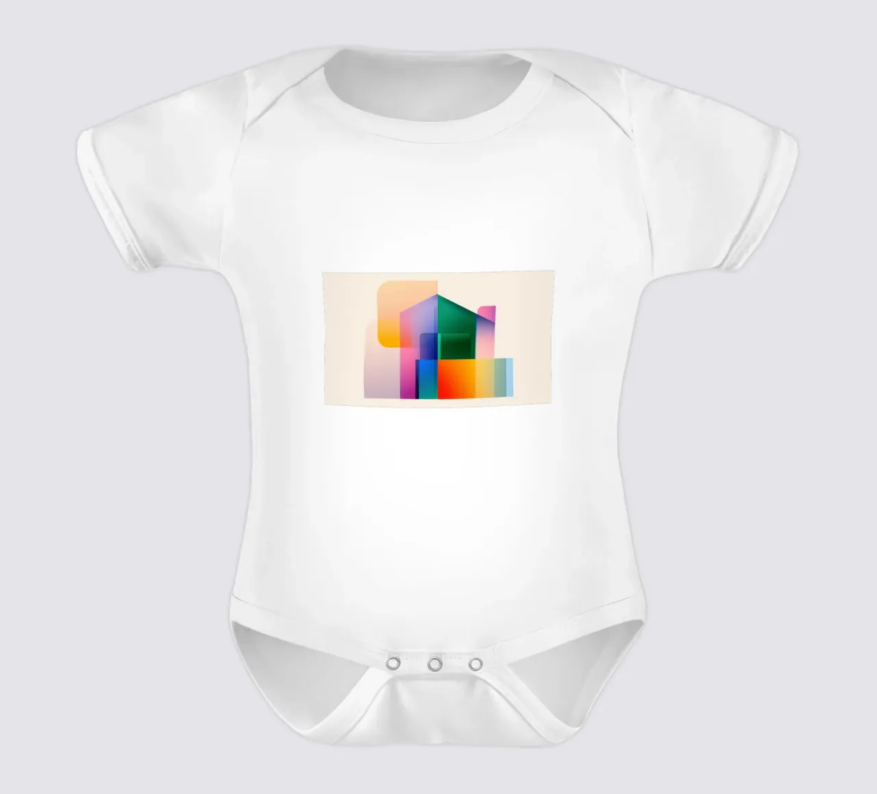 Composizioni geometriche body neonato maniche corte da Geometric