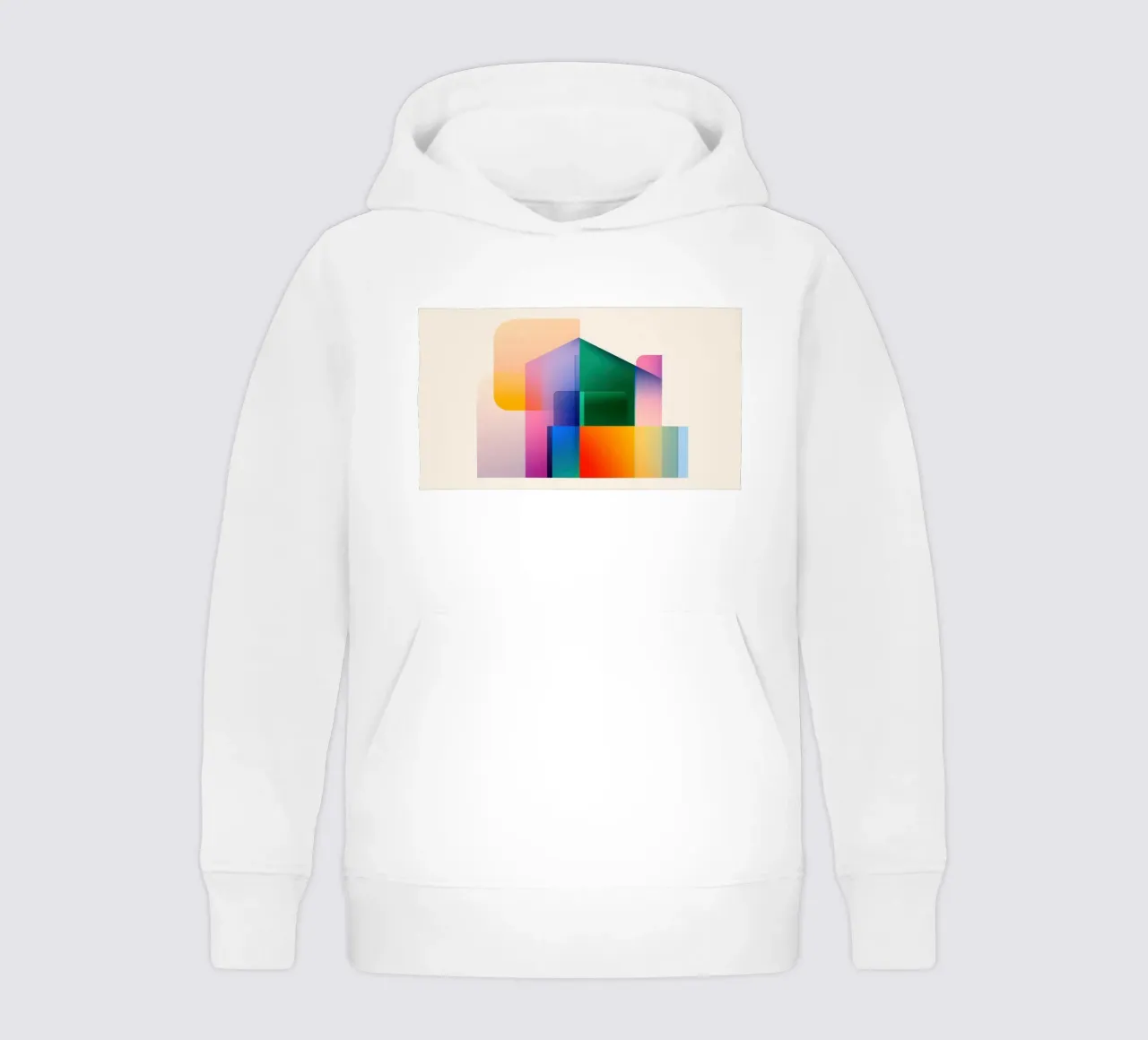 Composizioni geometriche felpa bambino con cappuccio da Geometric