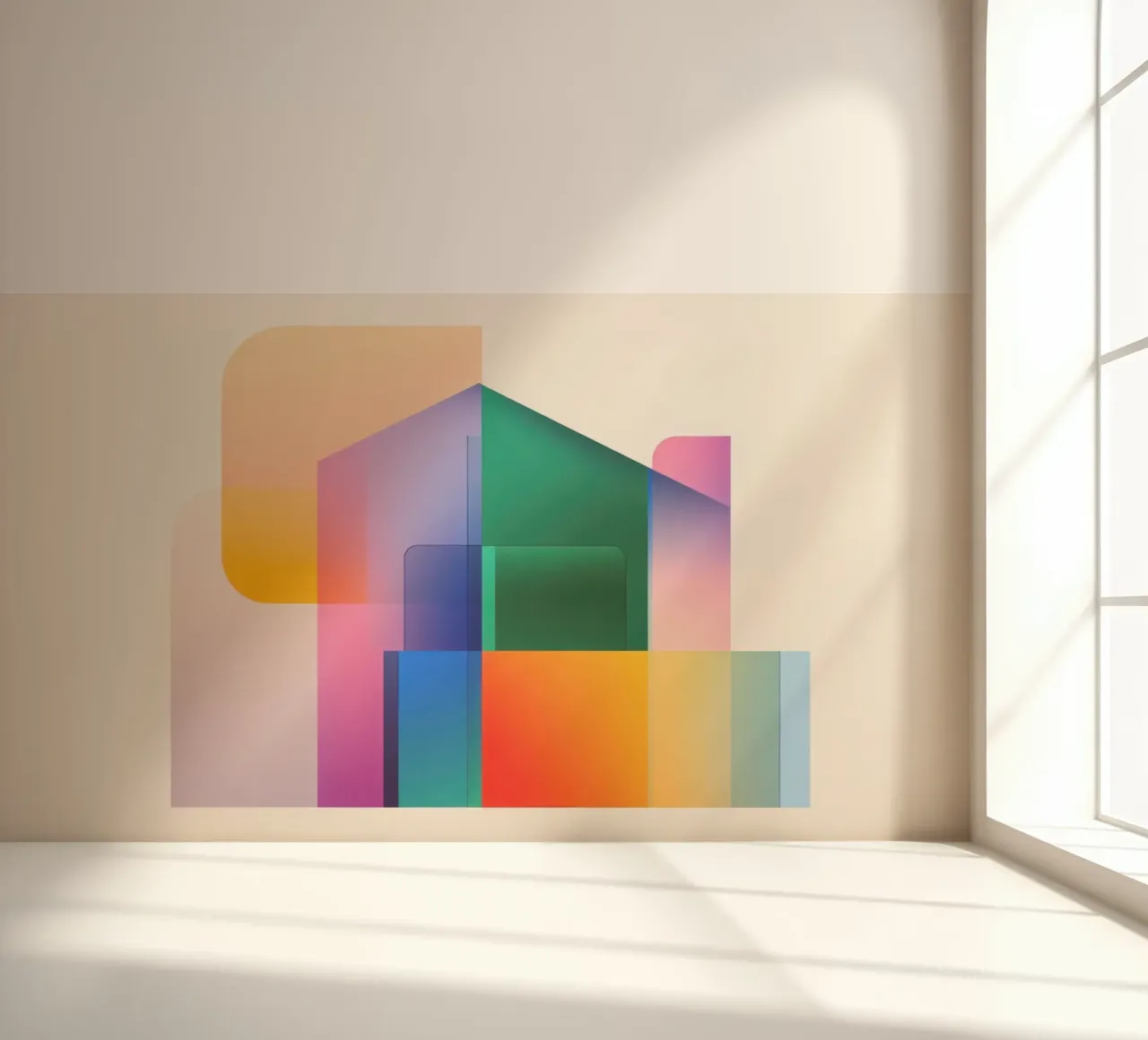Geometric compositions photo wallpaper by Geometric