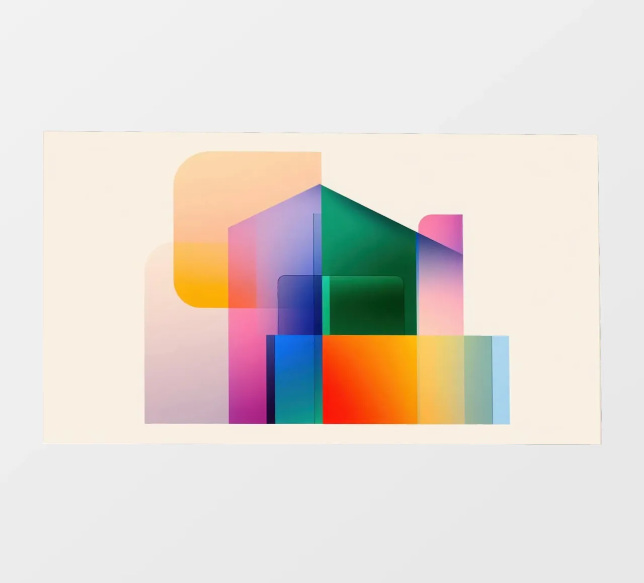 Composizioni geometriche telo in pvc da Geometric