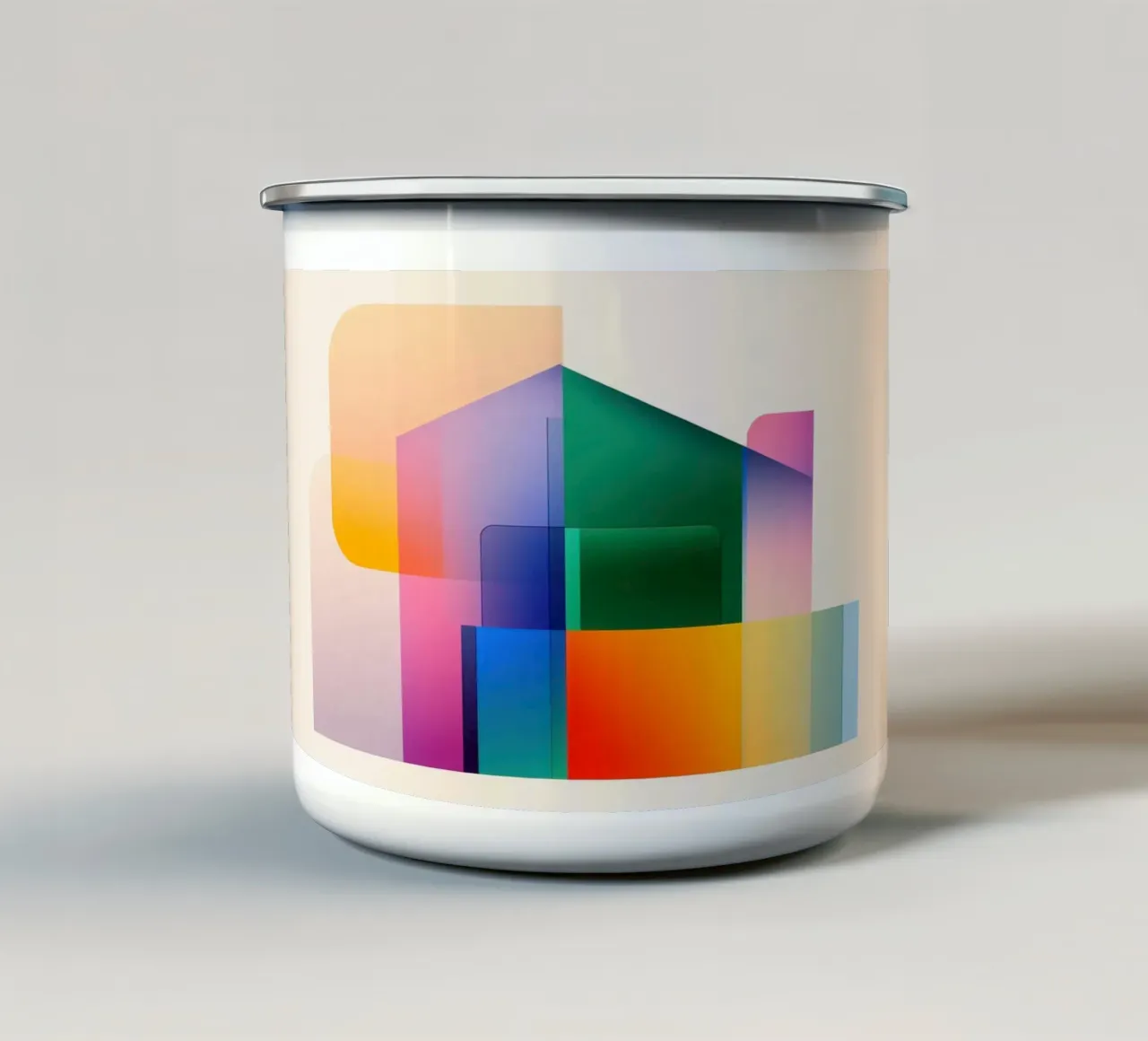 Composizioni geometriche tazza in smalto da Geometric