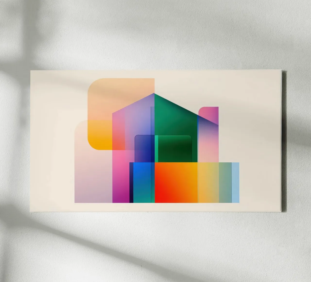 Geometric compositions canvas by Geometric