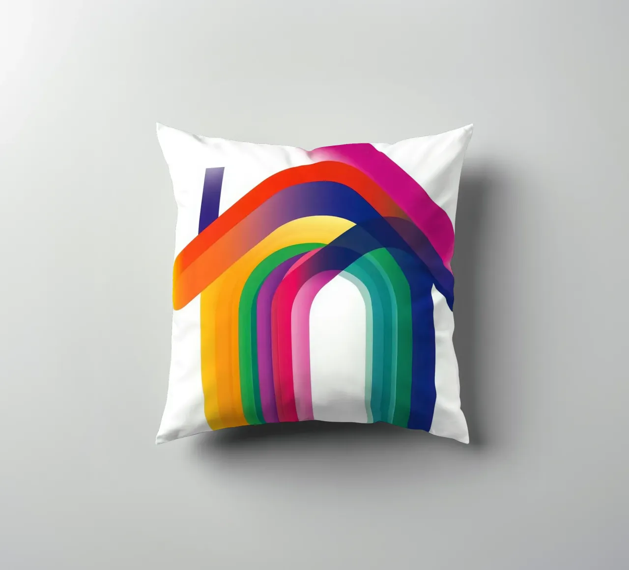 Arco colorato cuscino da Geometric