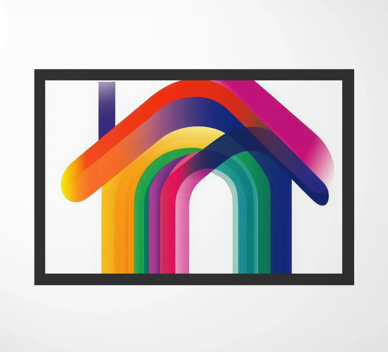 Arco colorato zerbino da Geometric