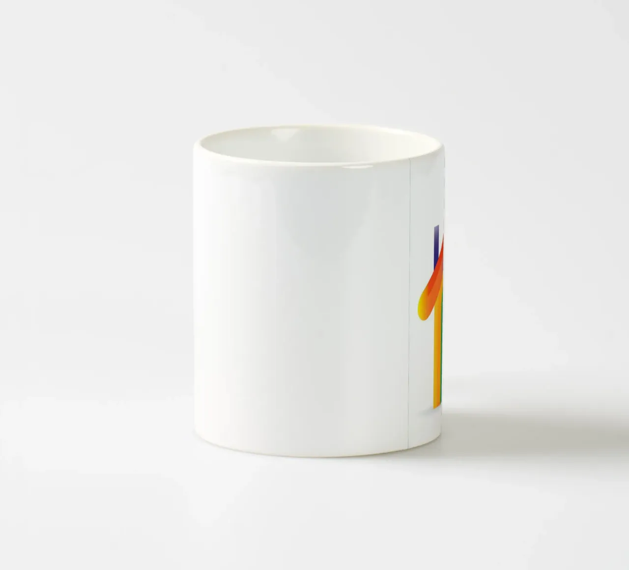 Arco colorato tazza in ceramica da Geometric