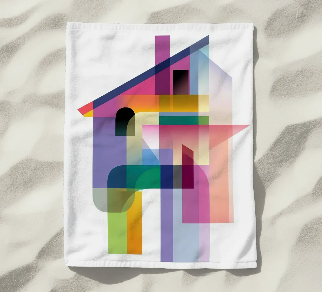 Casa geometrica telo mare da Geometric