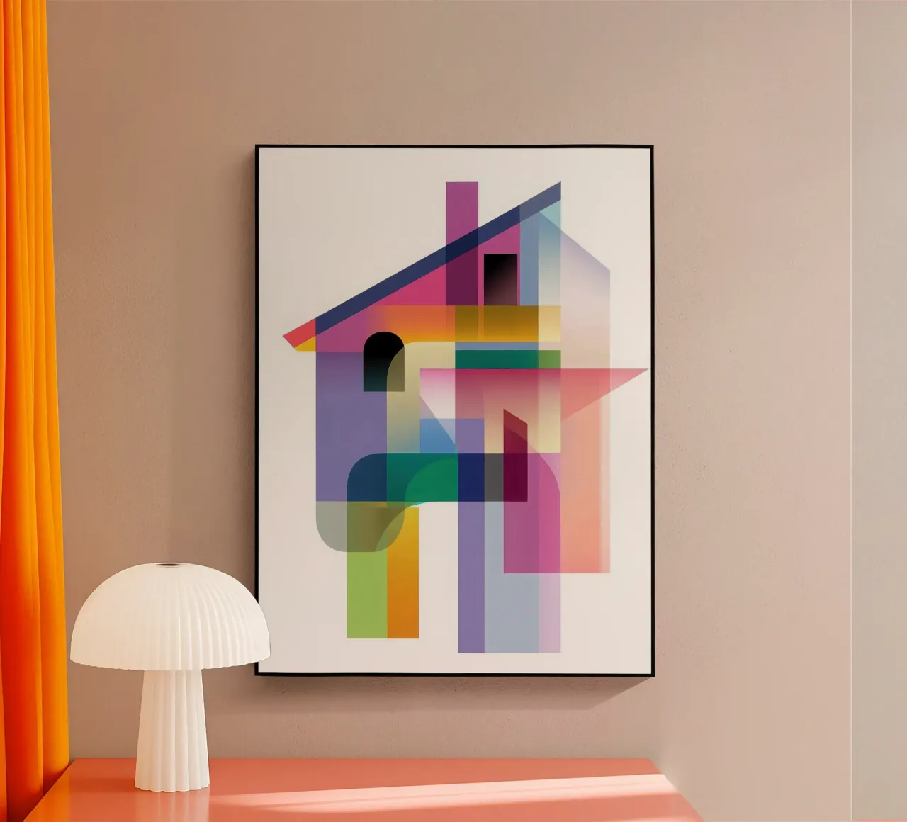 Casa geometrica plexiglass da Geometric