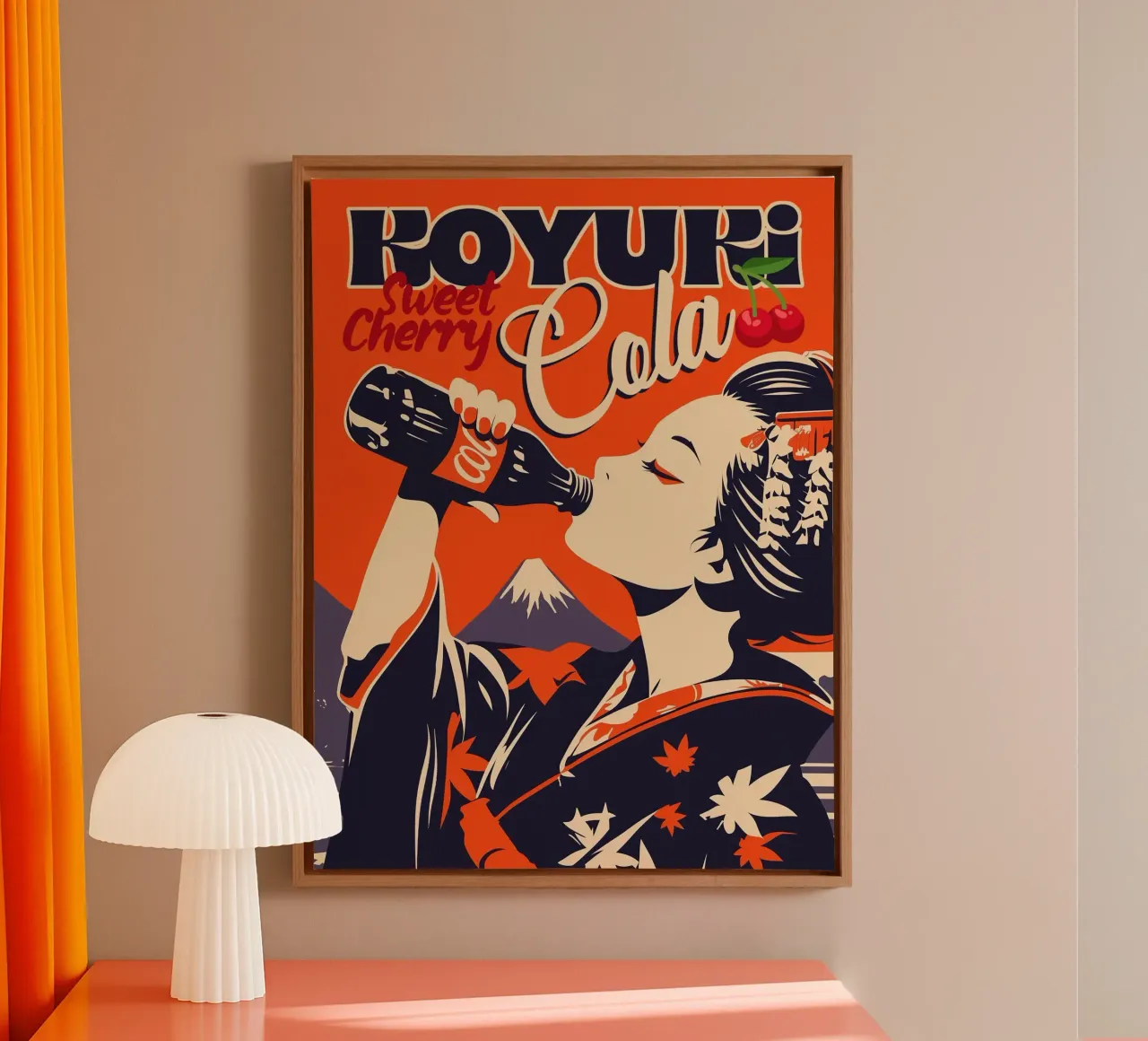 Koyuki Cola tela con Cornice a cassetta da 2toastdesign