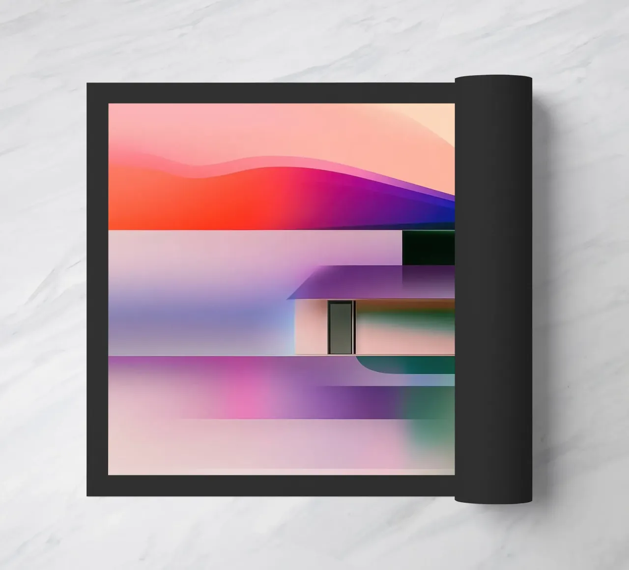 Paesaggio cromatico zerbino da Geometric