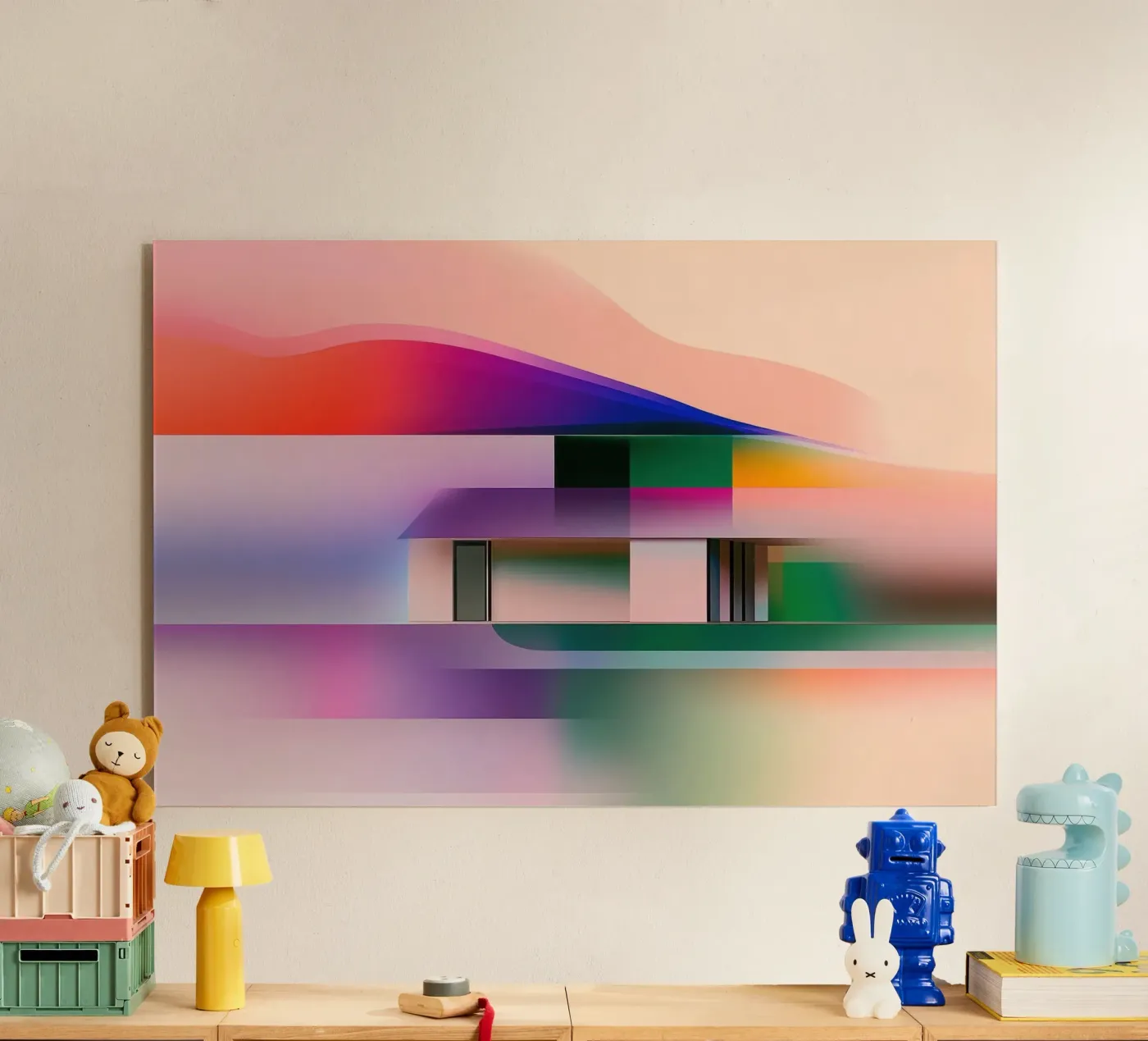 Paesaggio cromatico plexiglass da Geometric