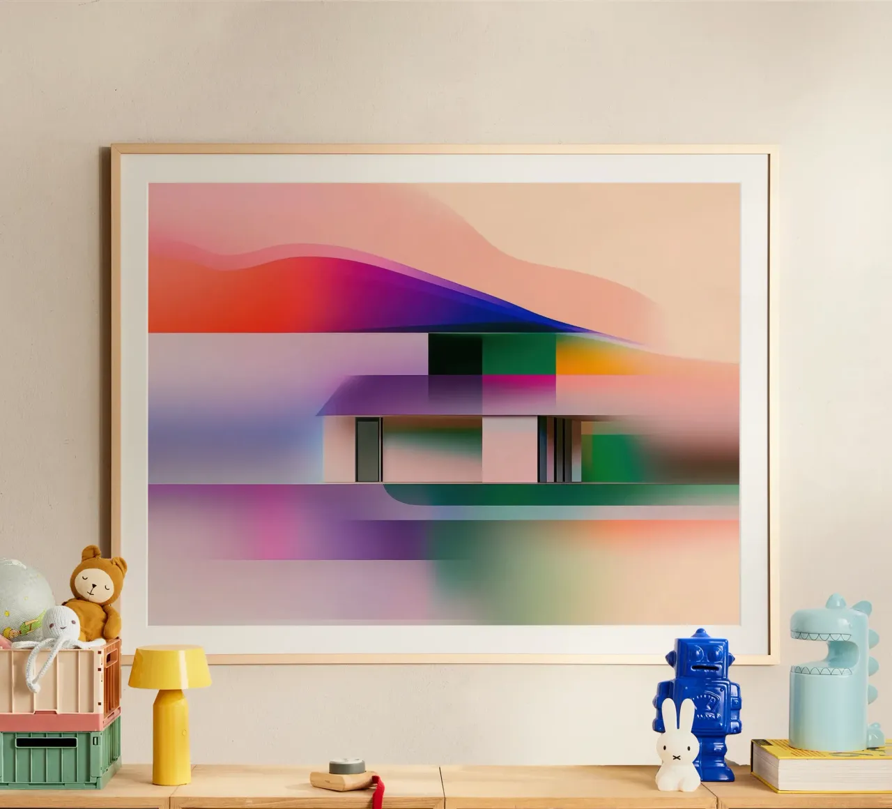 Paesaggio cromatico carta hahnemühle da Geometric