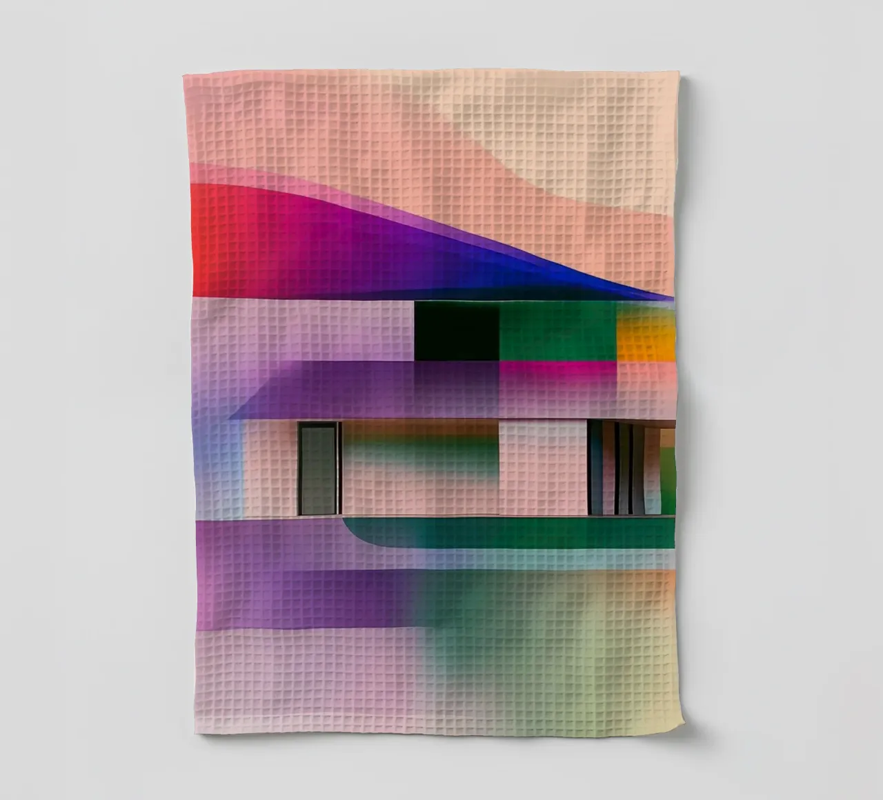 Paesaggio cromatico canovaccio da cucina da Geometric