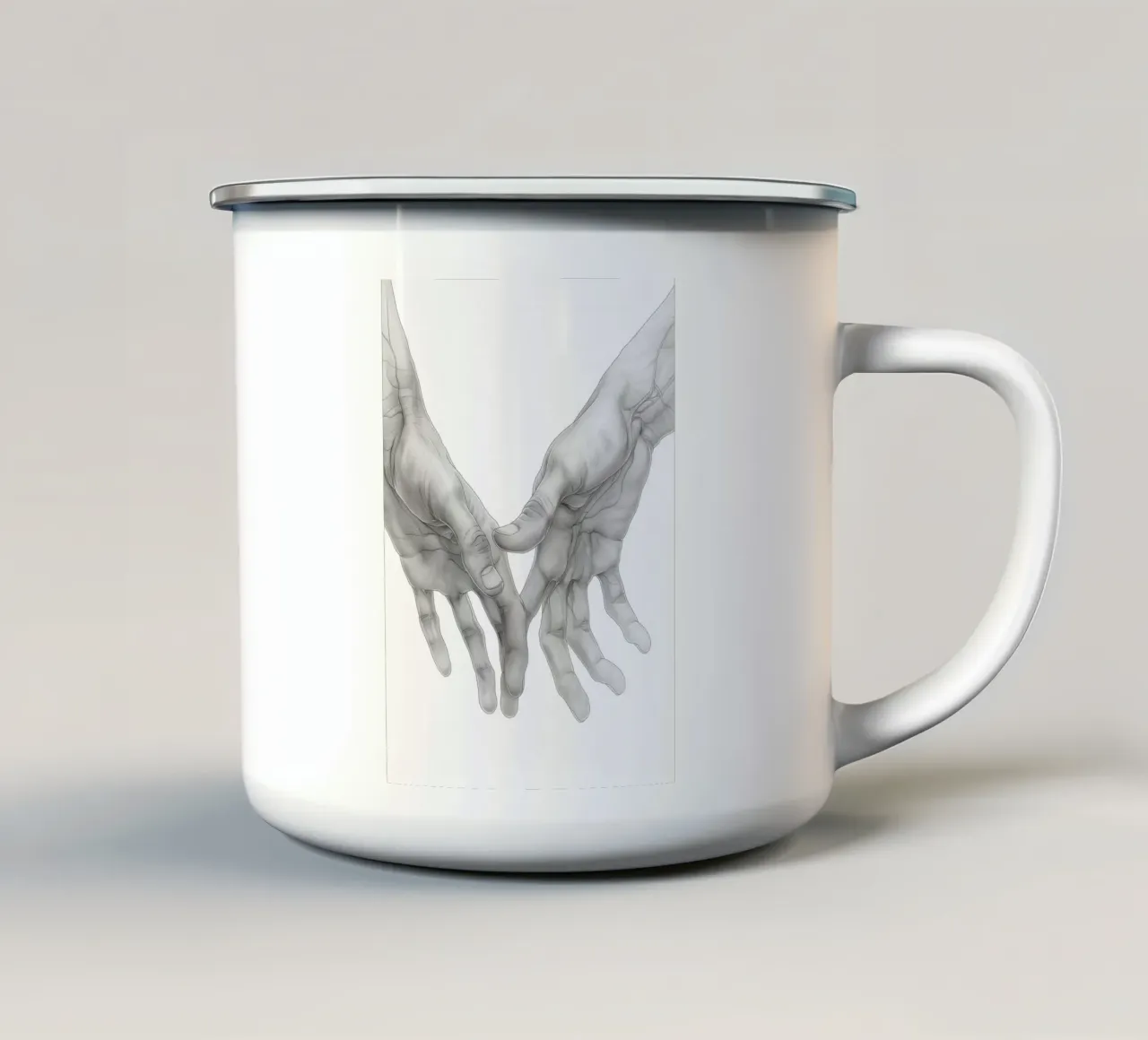 Arte delle dita tazza in smalto da Justyna Jaszke JBJart