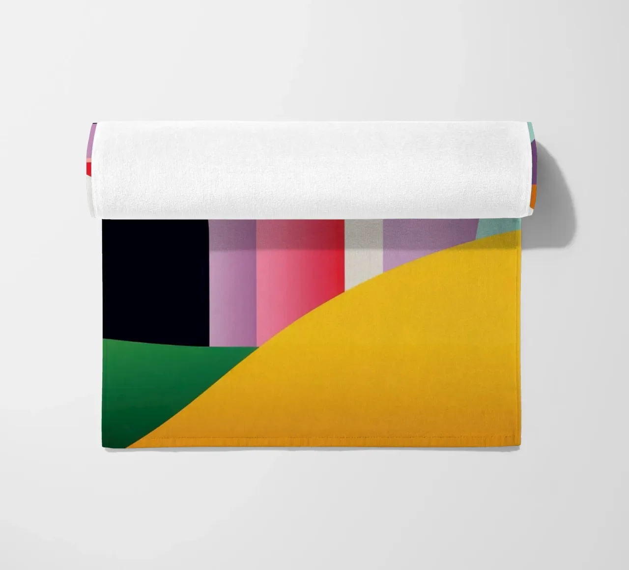 Paesaggio geometrico colorato telo mare da Geometric