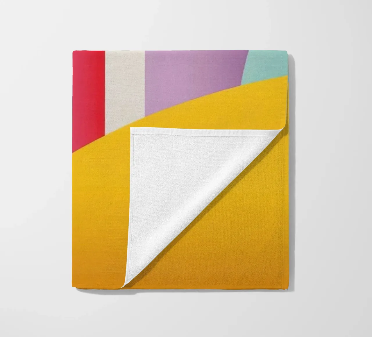 Paesaggio geometrico colorato telo mare da Geometric