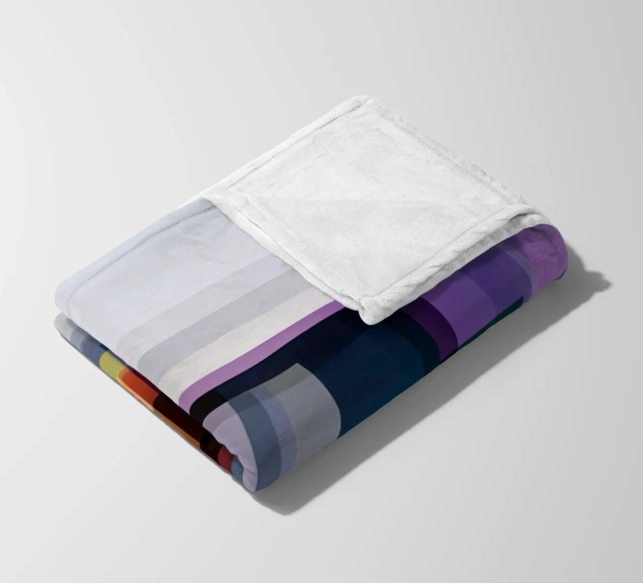 Case geometriche colorate coperta in pile da Geometric