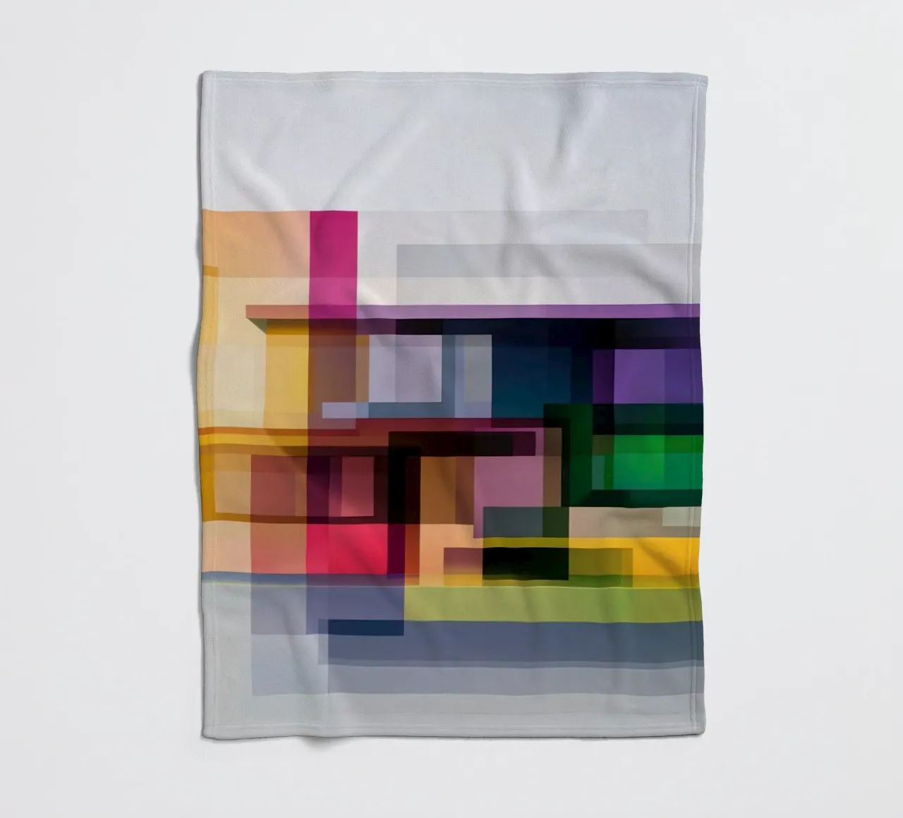 Case geometriche colorate coperta in pile da Geometric