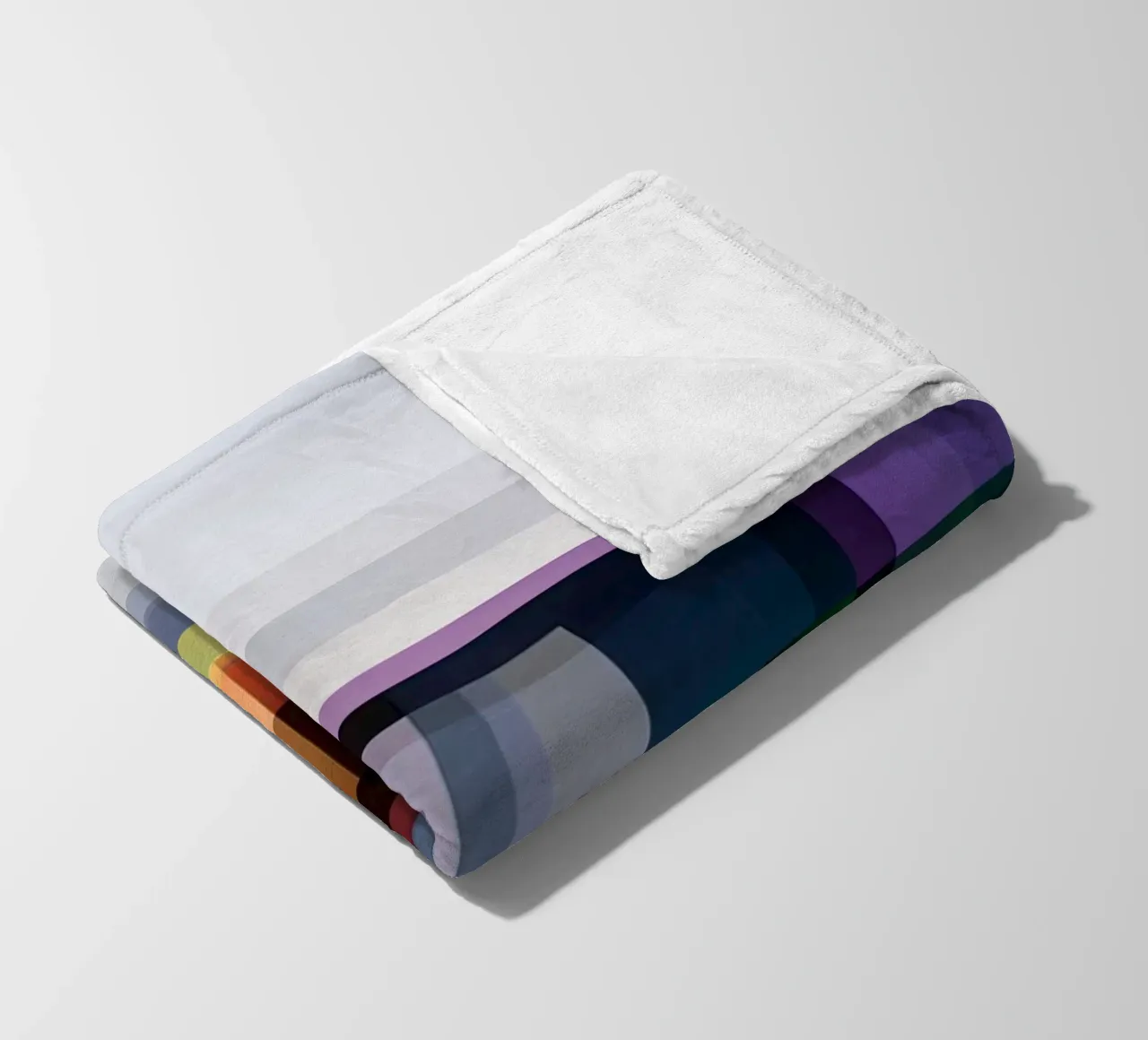 Case geometriche colorate coperta in pile da Geometric