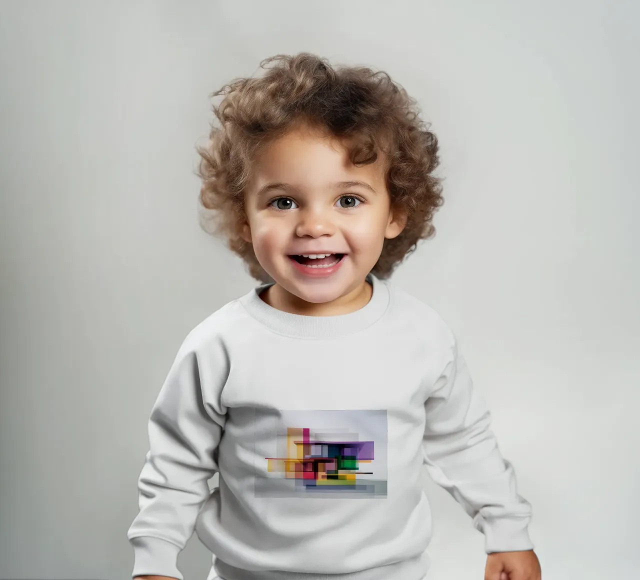 Case geometriche colorate felpa neonato da Geometric