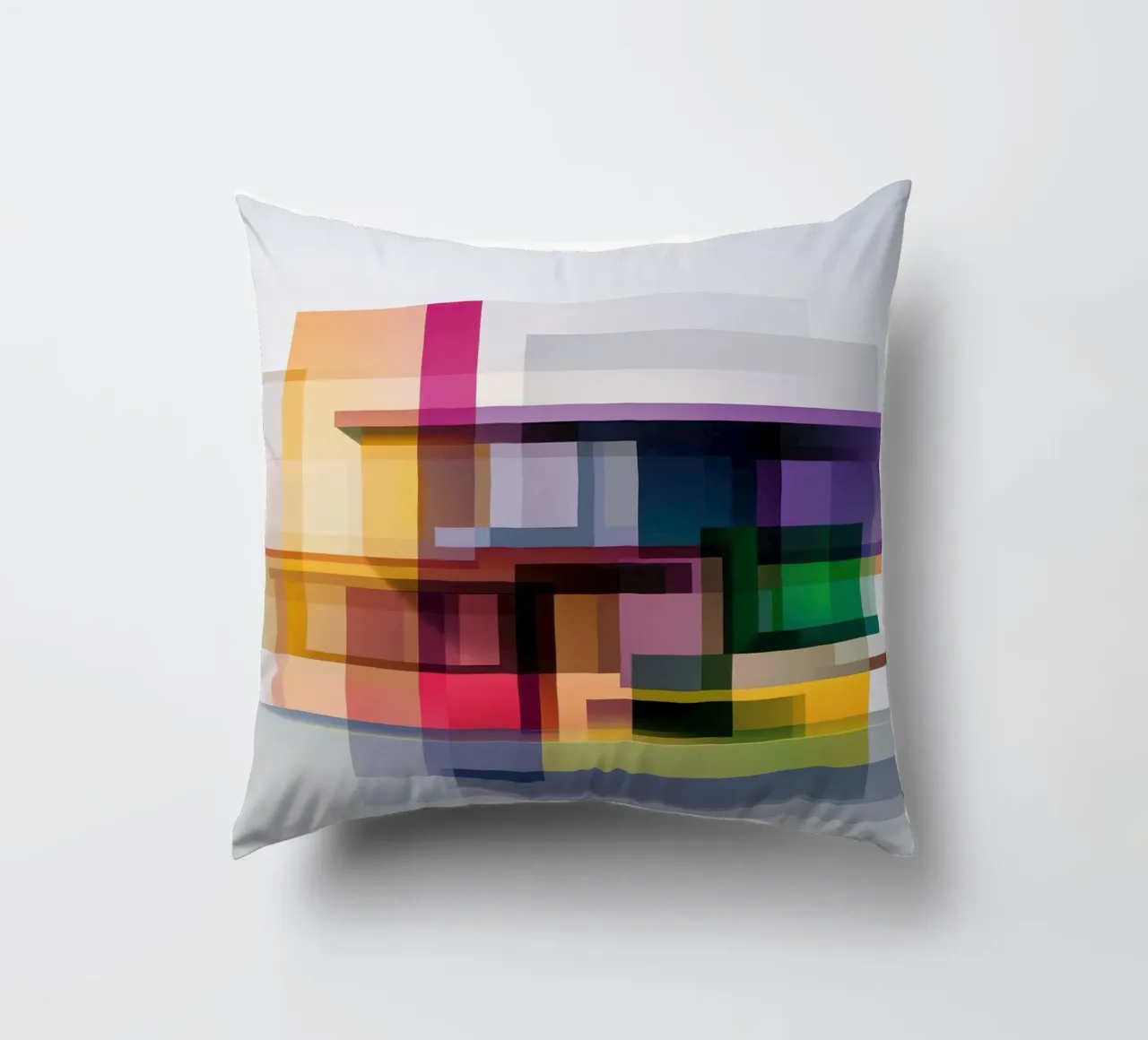 Case geometriche colorate cuscino da Geometric