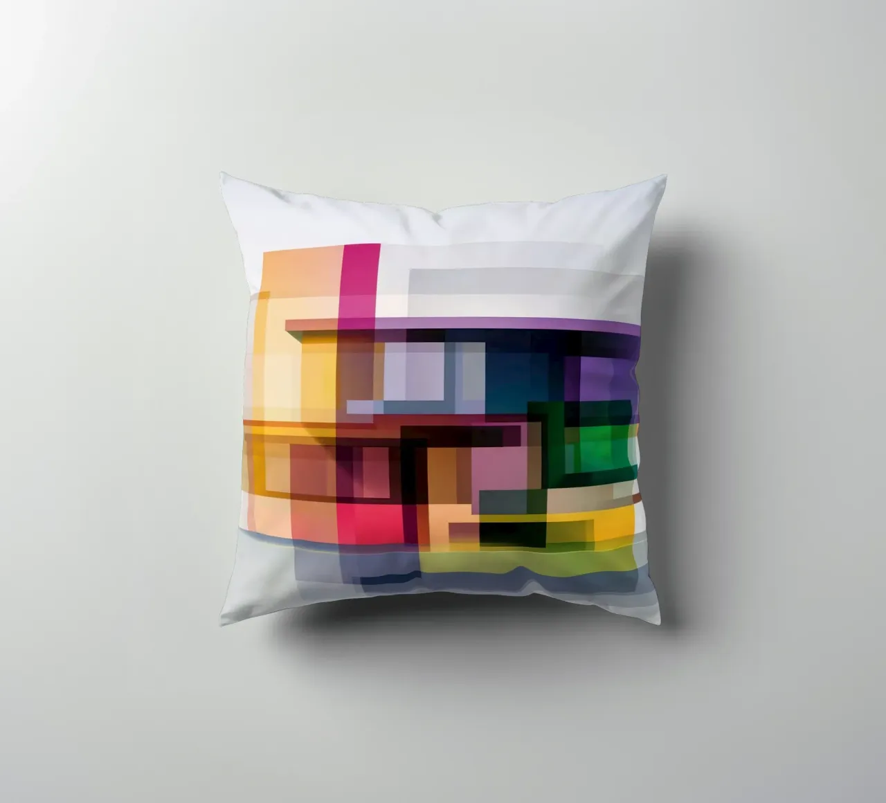 Case geometriche colorate cuscino da Geometric
