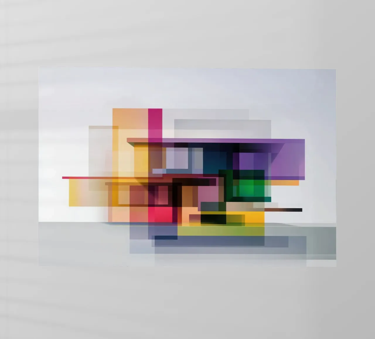 Case geometriche colorate pellicola backlit da Geometric