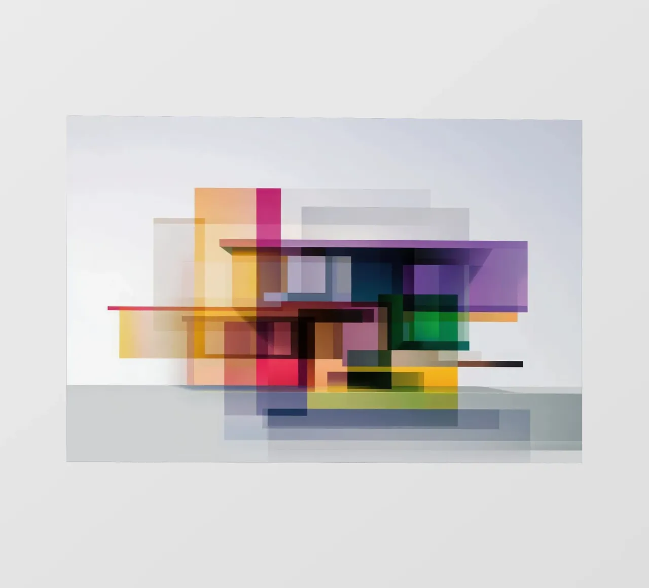 Case geometriche colorate pellicola backlit da Geometric