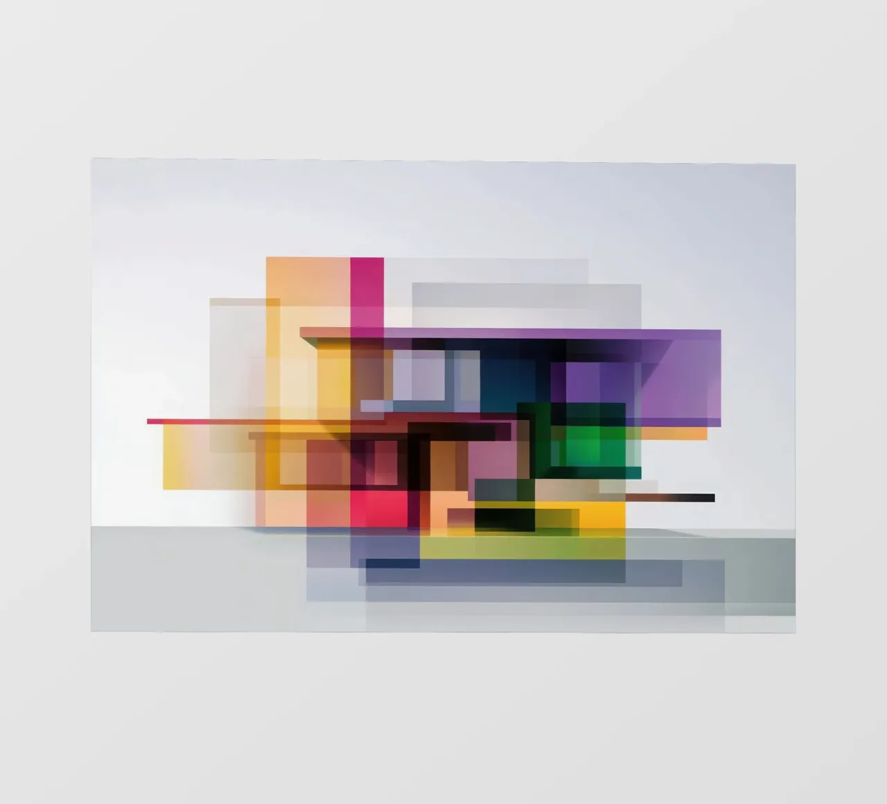 Case geometriche colorate telo in pvc da Geometric