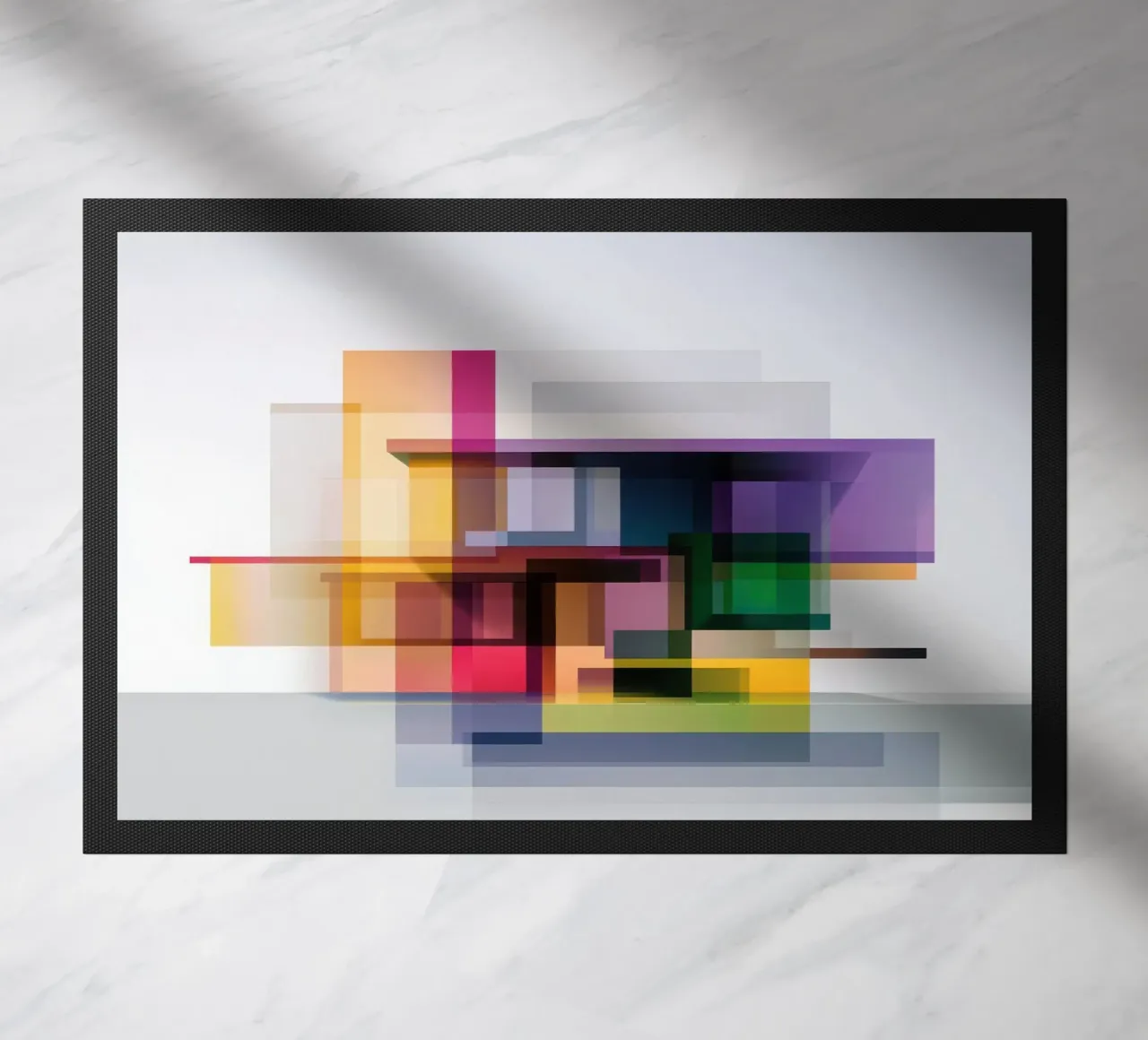 Case geometriche colorate zerbino da Geometric