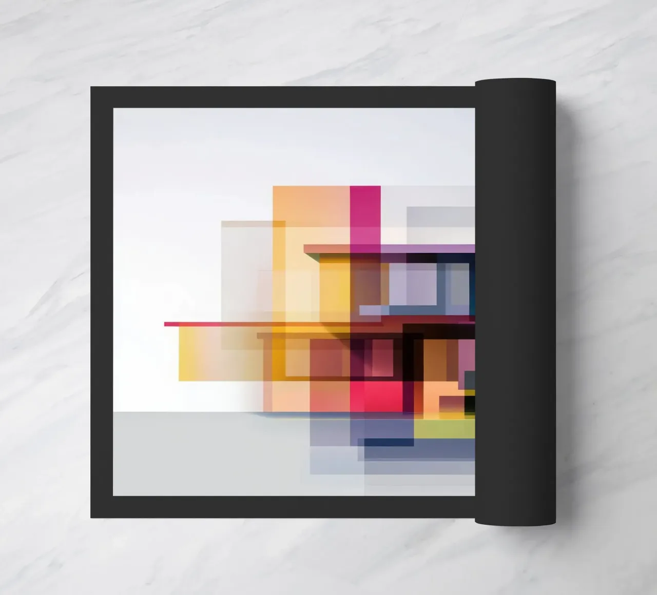 Case geometriche colorate zerbino da Geometric